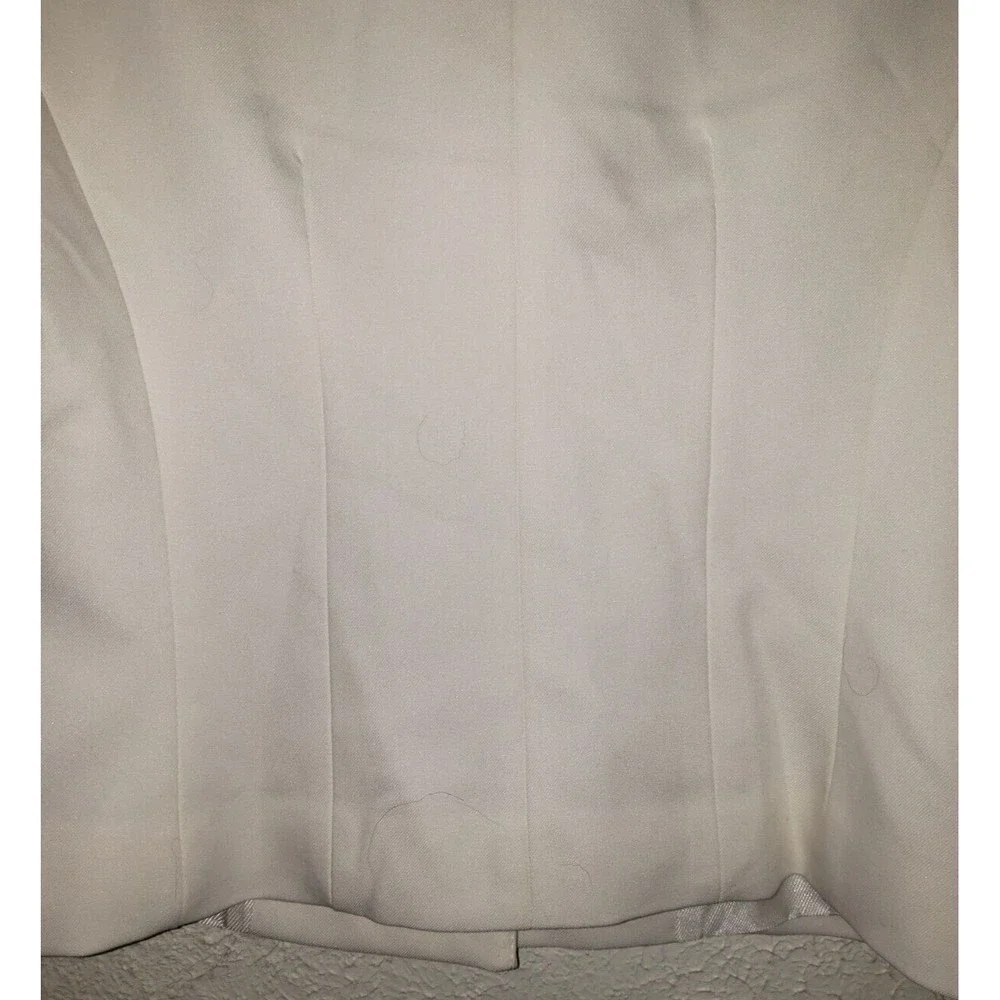 NWT Zara Sz S White Jacket Blazer Professional Career Casual Gold Buttons Lined - Picture 10 of 15